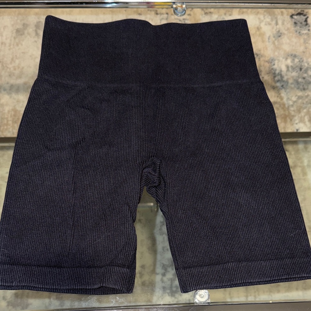 JoyLab Black Ribbed Bike Shorts